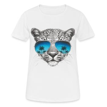 Animal Planet Leopard "Cool" - Women's Breathable T-Shirt - white - Front - AI Model Female 172 dark (172cm)