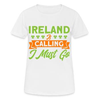 Irish Flag Ireland Ireland Holiday Gift - Women's Breathable T-Shirt - white - Front - AI Model Female 172 dark (172cm)