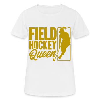 Field Hockey Team Sports Field Hockey Game History - Women's Breathable T-Shirt - white - Front - AI Model Female 172 dark (172cm)