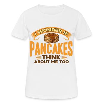 Pancakes Lovers Pancakes Pancakes Day - Women's Breathable T-Shirt - white - Front - AI Model Female 172 dark (172cm)