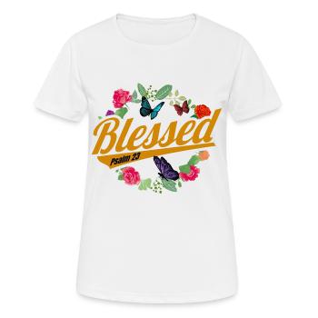 Bible Verse Inspirational Jesus God Gift - Women's Breathable T-Shirt - white - Front - AI Model Female 172 dark (172cm)