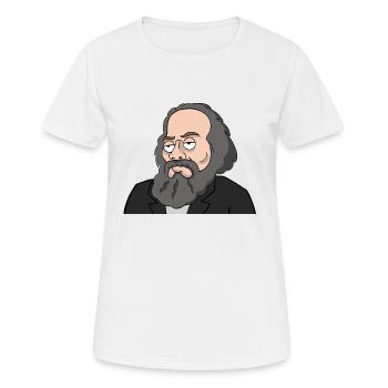 Karl Marx - Frauen T-Shirt atmungsaktiv - Weiß - Vorne - AI Model Female 172 dark (172cm)