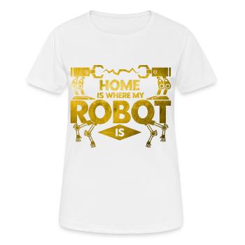 Robotics Engineer Teacher Technology Gift - Women's Breathable T-Shirt - white - Front - AI Model Female 172 dark (172cm)