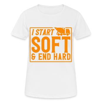 Reinforced concrete builder concrete builder concrete mixer gift - Women's Breathable T-Shirt - white - Front - AI Model Female 172 dark (172cm)