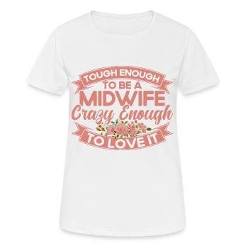 Obstetrician Midwife LD Work Gift - Women's Breathable T-Shirt - white - Front - AI Model Female 172 dark (172cm)