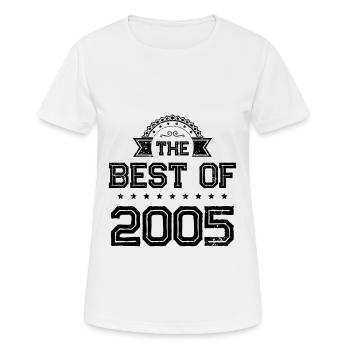 2005 best of - Frauen T-Shirt atmungsaktiv - Weiß - Vorne - AI Model Female 172 dark (172cm)
