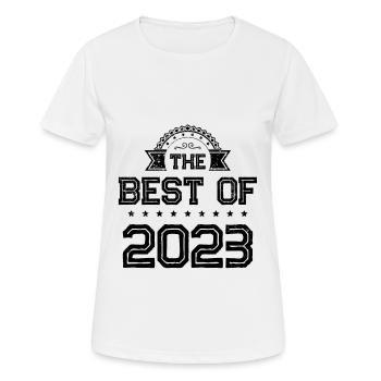 2023 best of - Frauen T-Shirt atmungsaktiv - Weiß - Vorne - AI Model Female 172 dark (172cm)