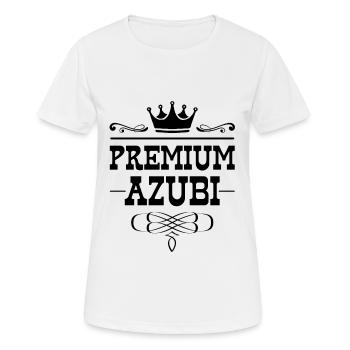 Premium Azubi - Frauen T-Shirt atmungsaktiv - Weiß - Vorne - AI Model Female 172 dark (172cm)