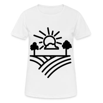 Farm Landwirt - Frauen T-Shirt atmungsaktiv - Weiß - Vorne - AI Model Female 172 dark (172cm)