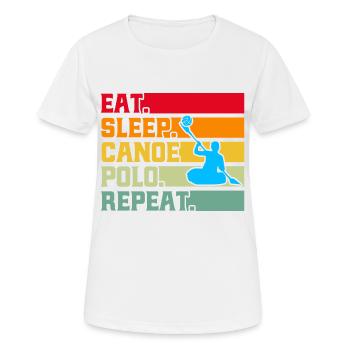 Kanupolo Mannschaft Kanupolo Kanusport Geschenk - Frauen T-Shirt atmungsaktiv - Weiß - Vorne - AI Model Female 172 dark (172cm)