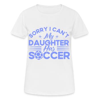 Sportfan Fußball Mama Tochter Geschenk - Frauen T-Shirt atmungsaktiv - Weiß - Vorne - AI Model Female 172 dark (172cm)