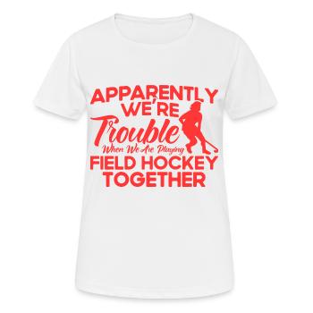 Hockey sur gazon Hockey sur gazon Salles de hockey sur gazon Gesc - T-shirt respirant Femme - blanc - Devant - AI Model Female 172 dark (172cm)