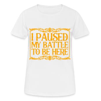 Moyen Âge Foire Marché médiéval Volksfest G - T-shirt respirant Femme - blanc - Devant - AI Model Female 172 dark (172cm)