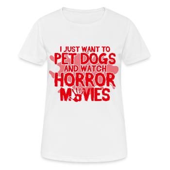 Horror Movie Spooky Movies Slasher Movie Gift - Women's Breathable T-Shirt - white - Front - AI Model Female 172 dark (172cm)