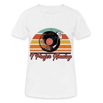 Record Collector Vinyl Record Collection - Women's Breathable T-Shirt - white - Front - AI Model Female 172 dark (172cm)
