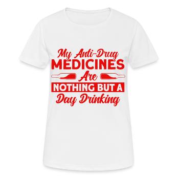 Jour Drinking Party Beach Party Cadeau - T-shirt respirant Femme - blanc - Devant - AI Model Female 172 dark (172cm)
