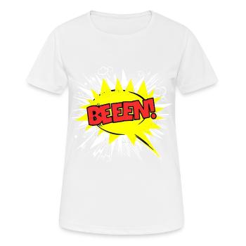 Ben Name Lustige Sprechblase Beeen! - Frauen T-Shirt atmungsaktiv - Weiß - Vorne - AI Model Female 172 dark (172cm)