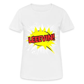 Levin Name Lustige Sprechblase Leeevin! - Frauen T-Shirt atmungsaktiv - Weiß - Vorne - AI Model Female 172 dark (172cm)
