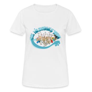 DINDASSE TEAM POSTER - T-shirt respirant Femme - blanc - Devant - AI Model Female 172 dark (172cm)