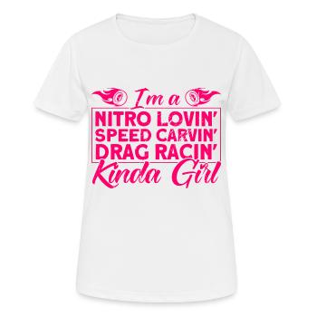 Autorennen Drag Racer Drag Race Geschenk - Frauen T-Shirt atmungsaktiv - Weiß - Vorne - AI Model Female 172 dark (172cm)