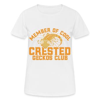 Amant du gecko huppé Haubengecko Haubengecko Besi - T-shirt respirant Femme - blanc - Devant - AI Model Female 172 dark (172cm)