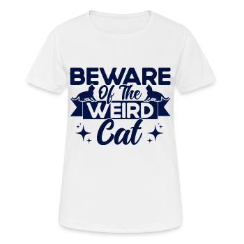 Katzen Sprüche Katze Katzen Liebhaber Geschenk - Frauen T-Shirt atmungsaktiv - Weiß - Vorne - AI Model Female 172 dark (172cm)