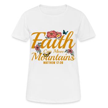 Christian Bible Verse Religious Gift - Women's Breathable T-Shirt - white - Front - AI Model Female 172 dark (172cm)