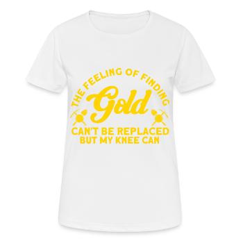Gold Panner Gold Miner Gold Digger Gift - Women's Breathable T-Shirt - white - Front - AI Model Female 172 dark (172cm)