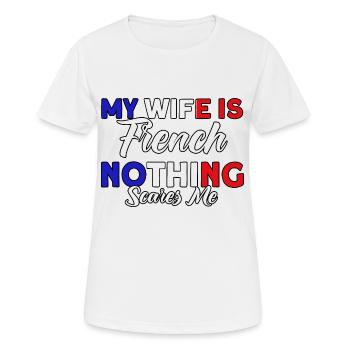 French Flag French Roots Gift - Women's Breathable T-Shirt - white - Front - AI Model Female 172 dark (172cm)