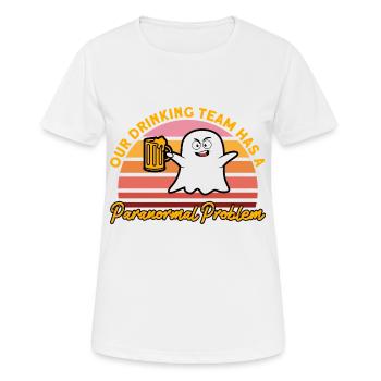 Spukhaus Geisterjäger Geisterjagd Geschenk - Frauen T-Shirt atmungsaktiv - Weiß - Vorne - AI Model Female 172 dark (172cm)