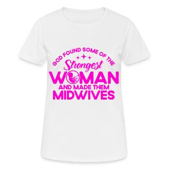 Obstetrician Midwife LD Work Gift - Women's Breathable T-Shirt - white - Front - AI Model Female 172 dark (172cm)
