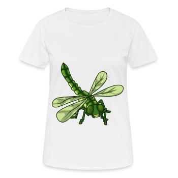 Libelle - Frauen T-Shirt atmungsaktiv - Weiß - Vorne - AI Model Female 172 dark (172cm)