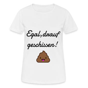 Spaß Spruch - Frauen T-Shirt atmungsaktiv - Weiß - Vorne - AI Model Female 172 dark (172cm)