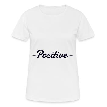 Positif - T-shirt respirant Femme - blanc - Devant - AI Model Female 172 dark (172cm)