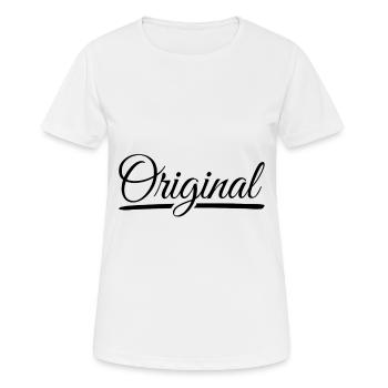original - T-shirt respirant Femme - blanc - Devant - AI Model Female 172 dark (172cm)