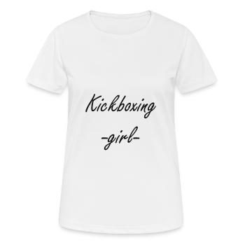 kickboxing girl - Frauen T-Shirt atmungsaktiv - Weiß - Vorne - AI Model Female 172 dark (172cm)