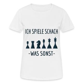 Schach - Frauen T-Shirt atmungsaktiv - Weiß - Vorne - AI Model Female 172 dark (172cm)