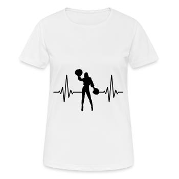 Cheerleading - T-shirt respirant Femme - blanc - Devant - AI Model Female 172 dark (172cm)
