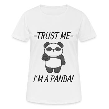 Panda disant - T-shirt respirant Femme - blanc - Devant - AI Model Female 172 dark (172cm)