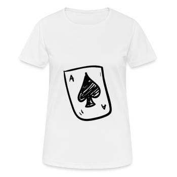 Pik Ass - T-shirt respirant Femme - blanc - Devant - AI Model Female 172 dark (172cm)