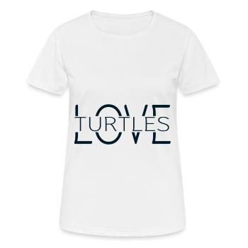 Turtles - Women's Breathable T-Shirt - white - Front - AI Model Female 172 dark (172cm)