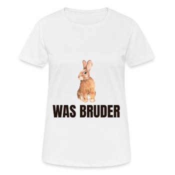 lustiges Meme - Frauen T-Shirt atmungsaktiv - Weiß - Vorne - AI Model Female 172 dark (172cm)