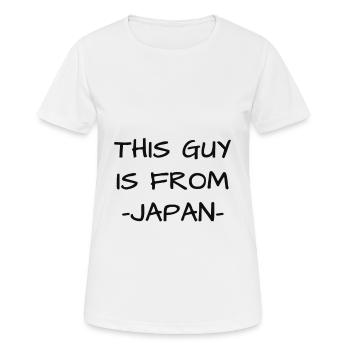 Japaner - Frauen T-Shirt atmungsaktiv - Weiß - Vorne - AI Model Female 172 dark (172cm)