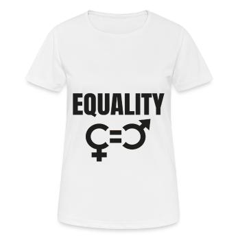 equal rights - Women's Breathable T-Shirt - white - Front - AI Model Female 172 dark (172cm)