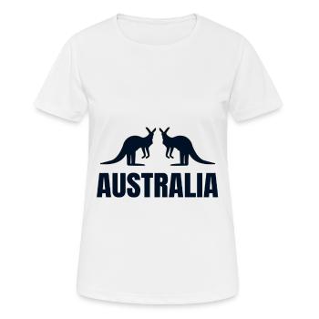 Australie - T-shirt respirant Femme - blanc - Devant - AI Model Female 172 dark (172cm)