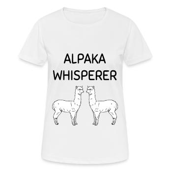 alpaga - T-shirt respirant Femme - blanc - Devant - AI Model Female 172 dark (172cm)