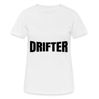 Drifter - Frauen T-Shirt atmungsaktiv - Weiß - Vorne - AI Model Female 172 dark (172cm)