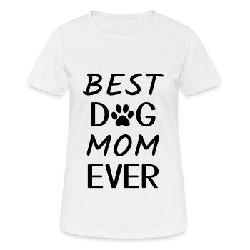 Dog Mum - Women's Breathable T-Shirt - white - Front - AI Model Female 172 dark (172cm)