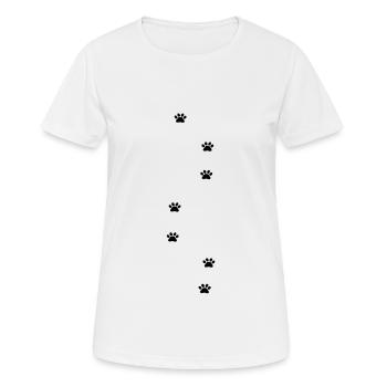 Pattes - T-shirt respirant Femme - blanc - Devant - AI Model Female 172 dark (172cm)