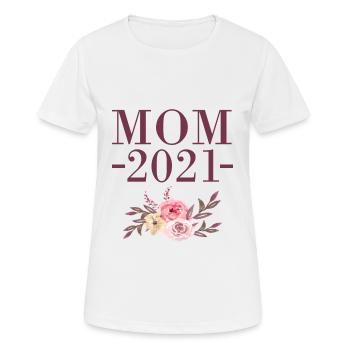 Mum 2021 - Women's Breathable T-Shirt - white - Front - AI Model Female 172 dark (172cm)